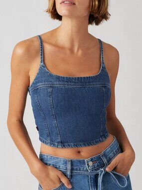 Levi's Jadine Denim Cami Tank Size Large